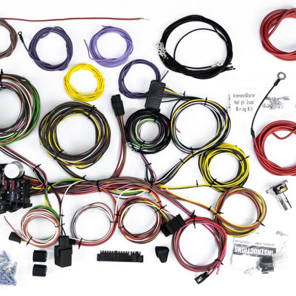 22 Circuit Universal Wiring Harness With Headlight Dimmer Switch Arc 008 1